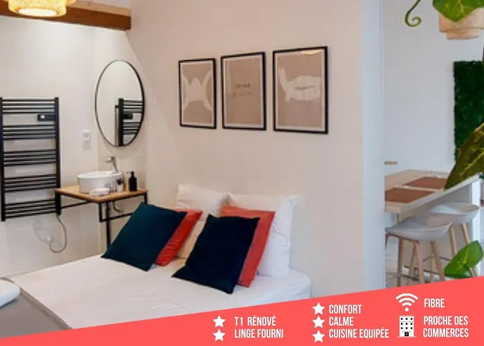 Artpink - Ideal Pros - Proche Commerces - Agathor Apartment *